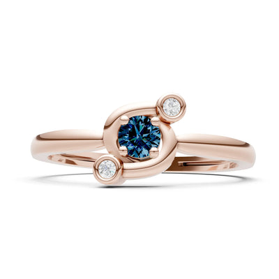Trinity Harmony Three-Stone Stacking Ring