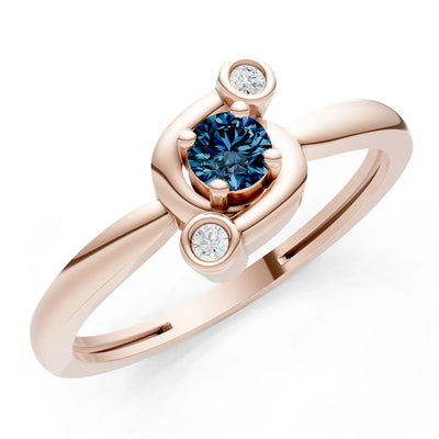Trinity Harmony Three-Stone Stacking Ring