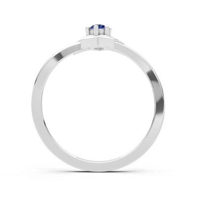 Stellar Radiance Dainty Solitaire Ring