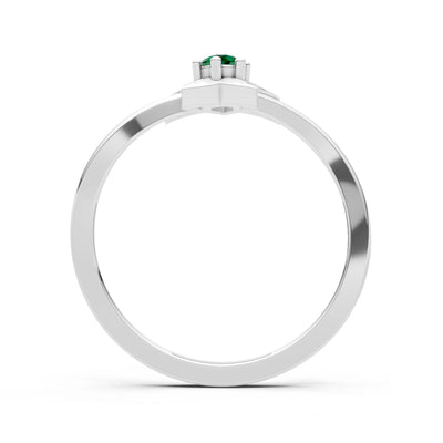 Stellar Radiance Dainty Solitaire Ring