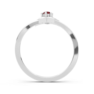 Stellar Radiance Dainty Solitaire Ring