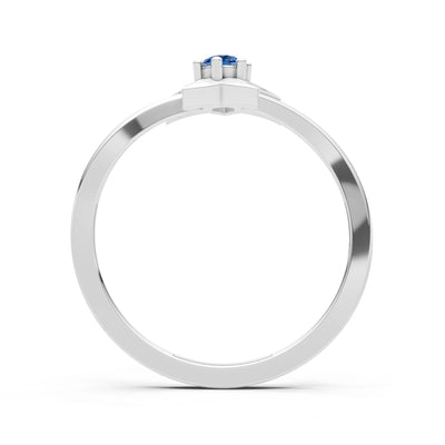 Stellar Radiance Dainty Solitaire Ring