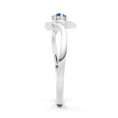 Stellar Radiance Dainty Solitaire Ring