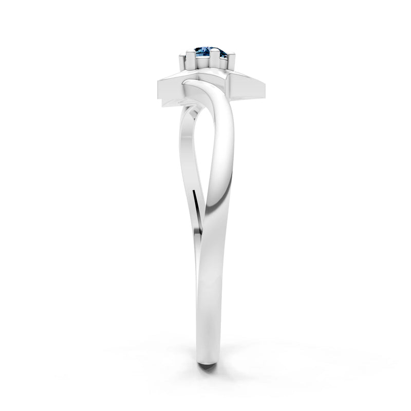 Alexandrite Stellar Radiance Dainty Solitaire Ring