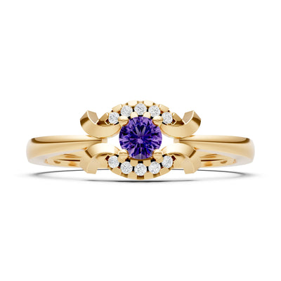 Luna Halo Dainty Cluster Ring