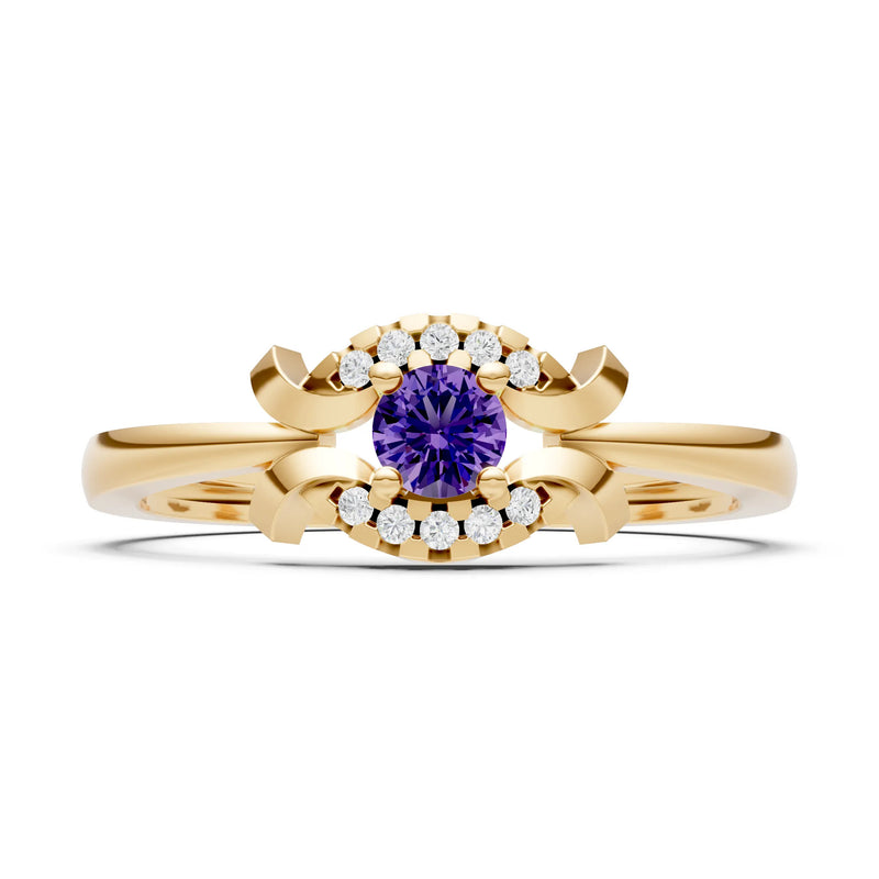 Luna Halo Dainty Cluster Ring