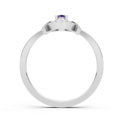 Luna Halo Dainty Cluster Ring