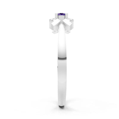 Luna Halo Dainty Cluster Ring