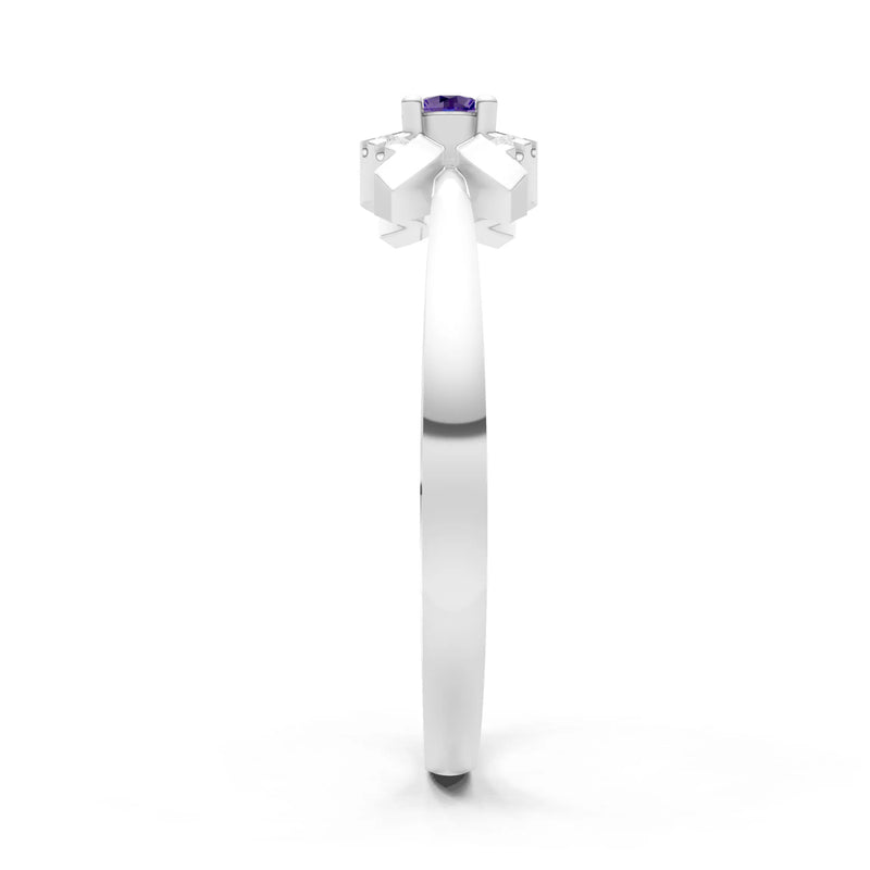 Luna Halo Dainty Cluster Ring