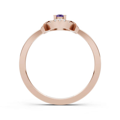 Luna Halo Dainty Cluster Ring