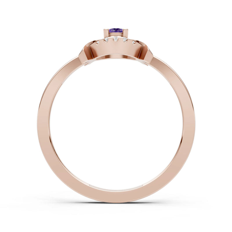 Luna Halo Dainty Cluster Ring
