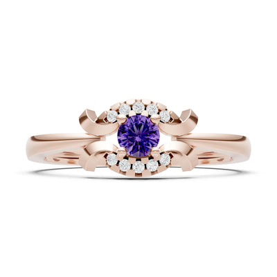 Luna Halo Dainty Cluster Ring