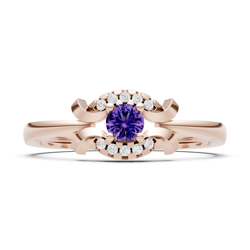 Luna Halo Dainty Cluster Ring