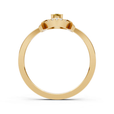 Luna Halo Dainty Cluster Ring