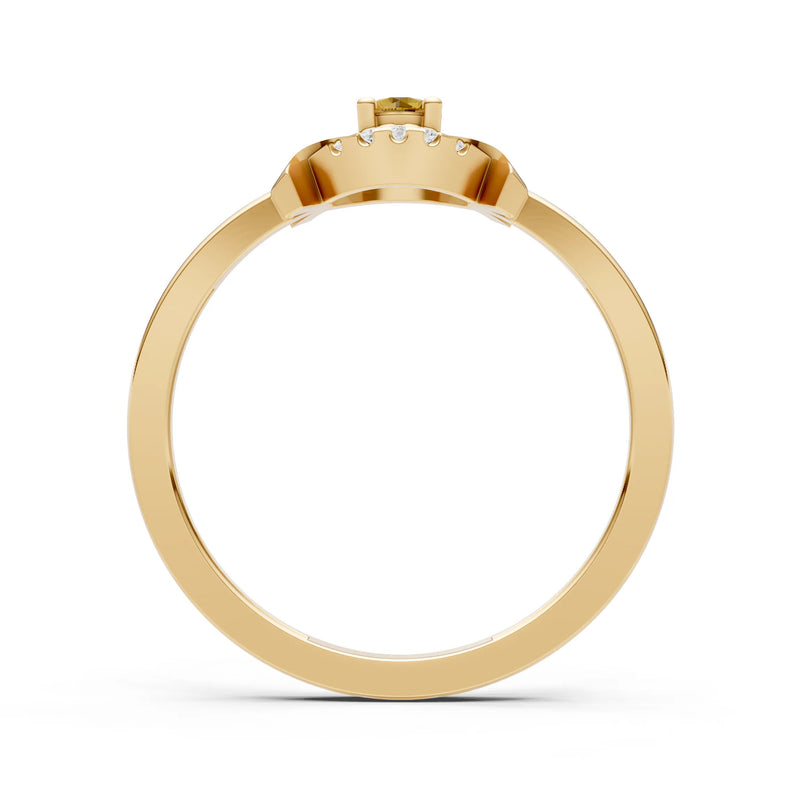 Luna Halo Dainty Cluster Ring
