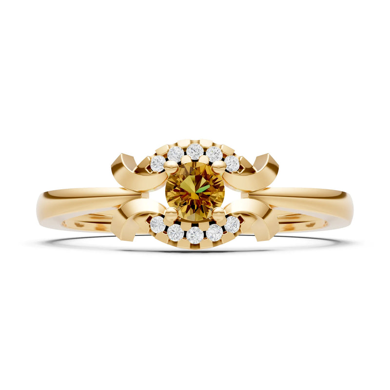 Luna Halo Dainty Cluster Ring