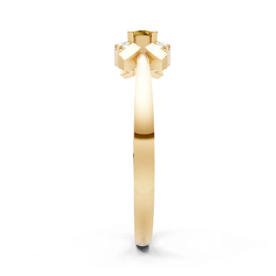 Luna Halo Dainty Cluster Ring