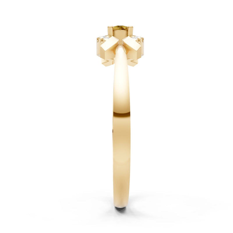 Luna Halo Dainty Cluster Ring