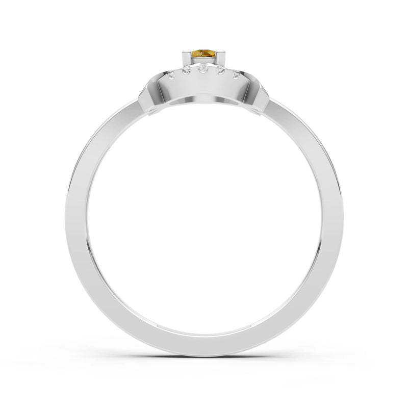 Luna Halo Dainty Cluster Ring