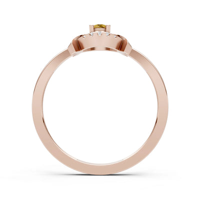 Luna Halo Dainty Cluster Ring