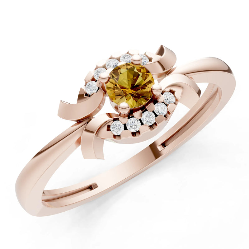 Luna Halo Dainty Cluster Ring