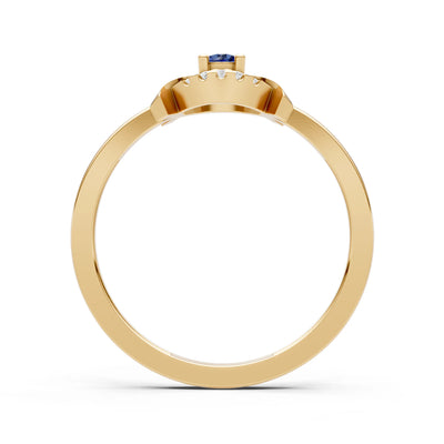 Luna Halo Dainty Cluster Ring