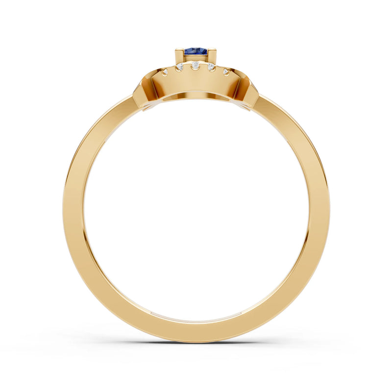 Luna Halo Dainty Cluster Ring