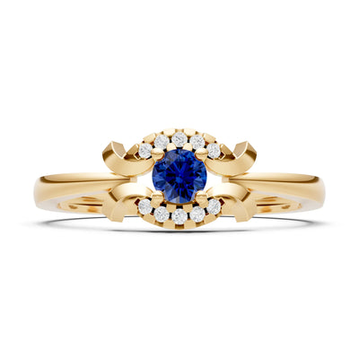 Luna Halo Dainty Cluster Ring