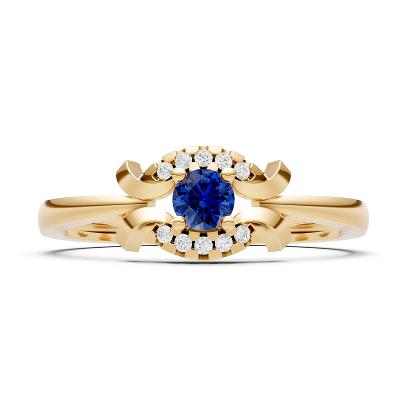 Luna Halo Dainty Cluster Ring