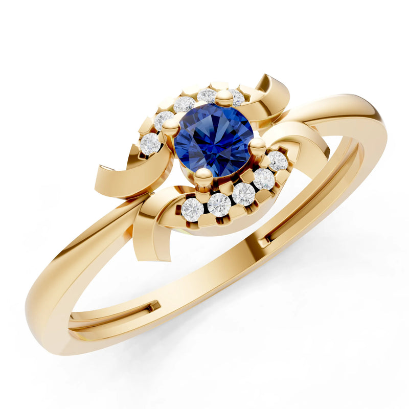 Luna Halo Dainty Cluster Ring