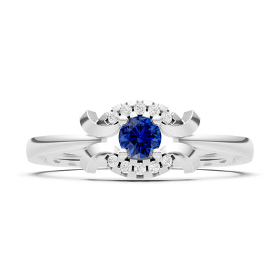 Luna Halo Dainty Cluster Ring