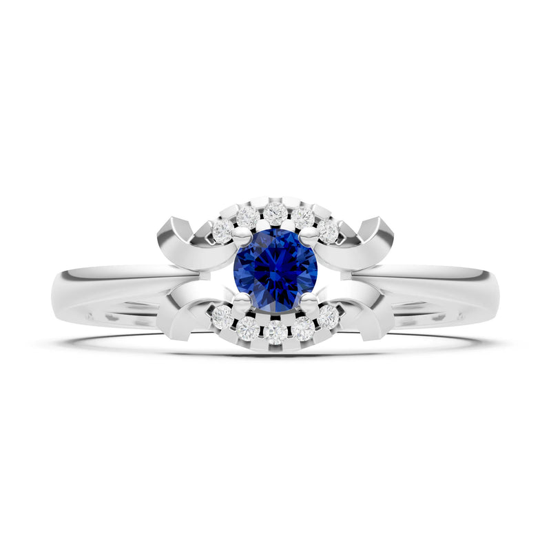 Luna Halo Dainty Cluster Ring