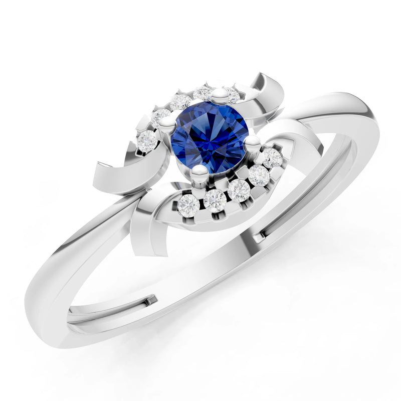 Luna Halo Dainty Cluster Ring