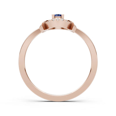 Luna Halo Dainty Cluster Ring