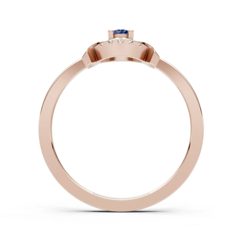 Luna Halo Dainty Cluster Ring