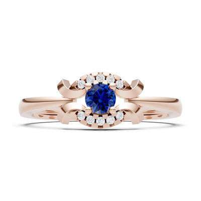 Luna Halo Dainty Cluster Ring