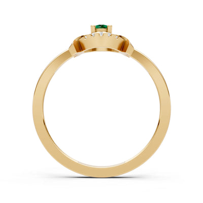 Luna Halo Dainty Cluster Ring