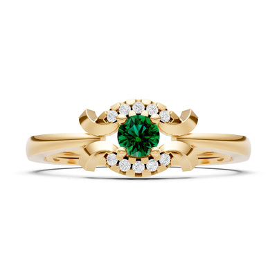 Luna Halo Dainty Cluster Ring