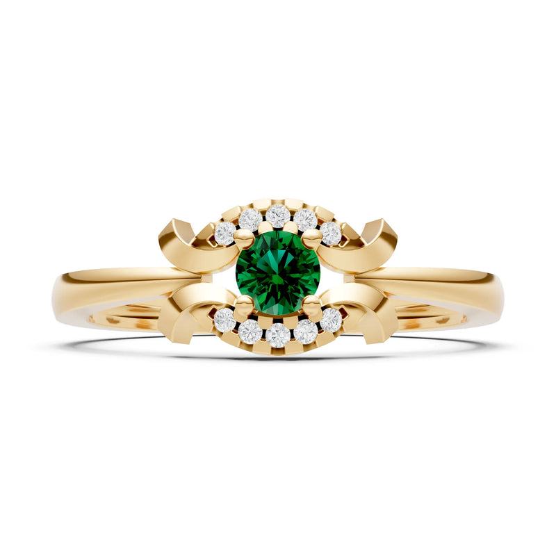 Luna Halo Dainty Cluster Ring
