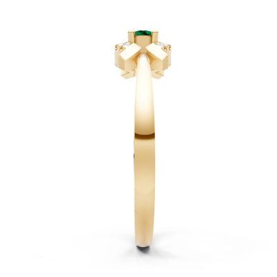 Luna Halo Dainty Cluster Ring