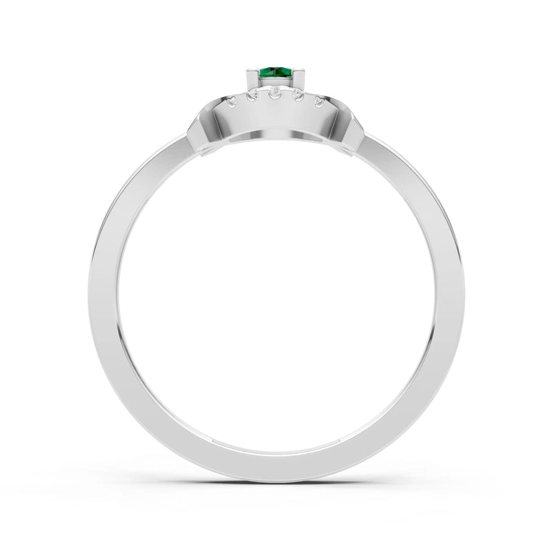 Luna Halo Dainty Cluster Ring