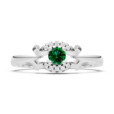 Luna Halo Dainty Cluster Ring