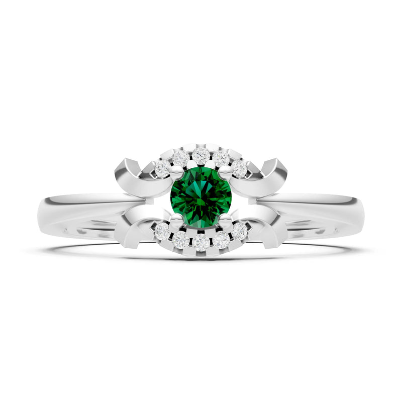Luna Halo Dainty Cluster Ring