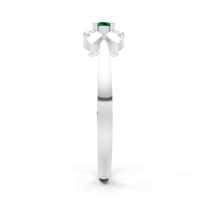 Luna Halo Dainty Cluster Ring