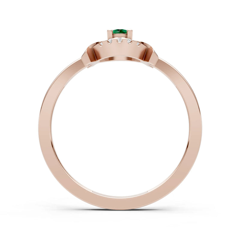 Luna Halo Dainty Cluster Ring