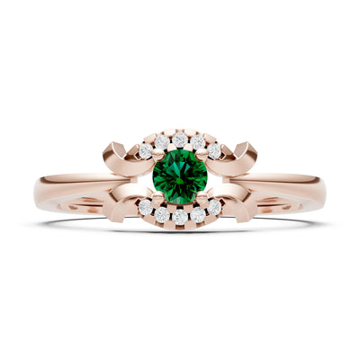 Luna Halo Dainty Cluster Ring
