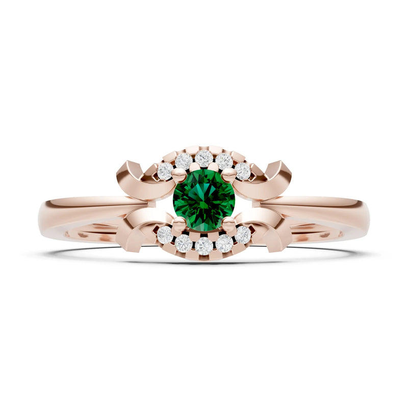 Luna Halo Dainty Cluster Ring