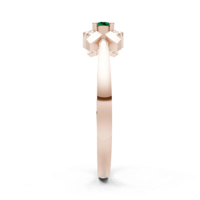 Luna Halo Dainty Cluster Ring