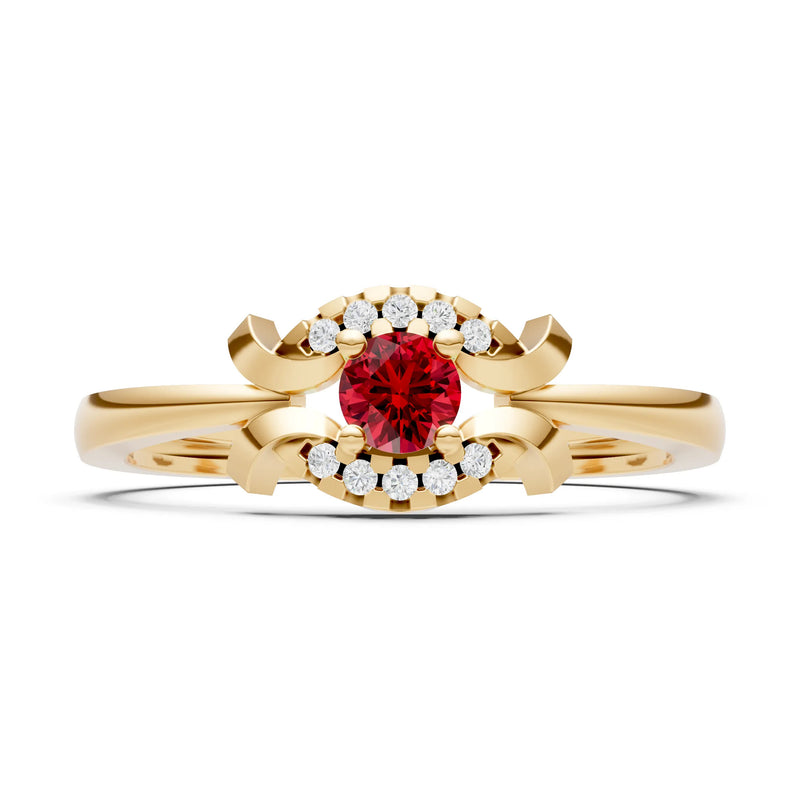 Luna Halo Dainty Cluster Ring