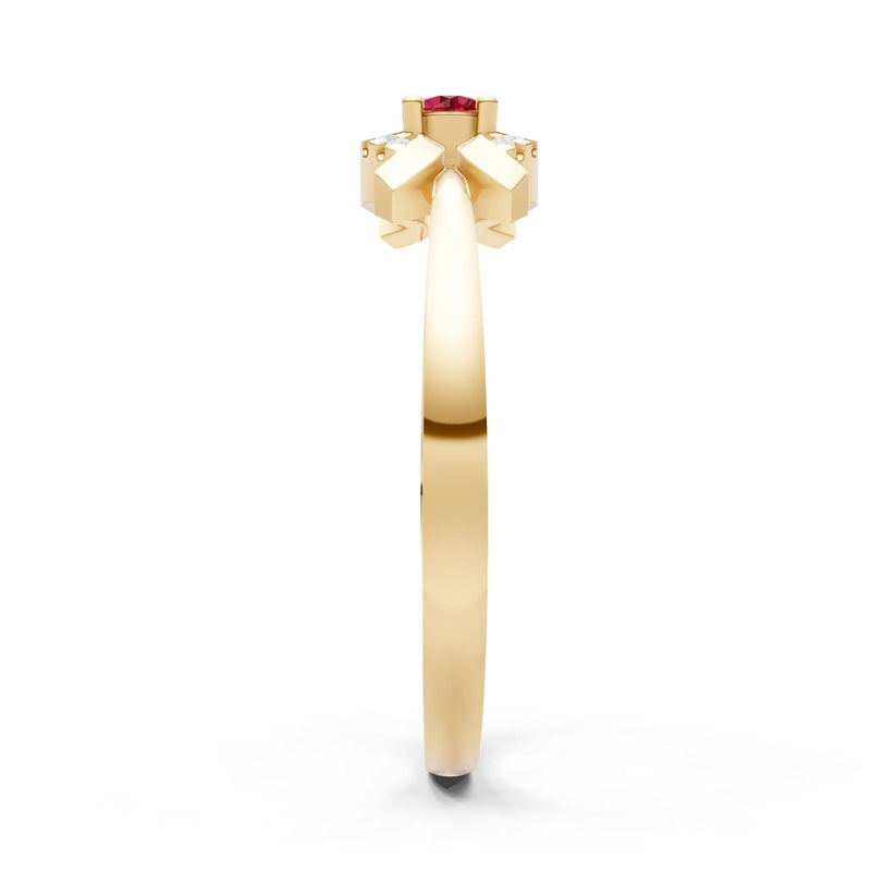Luna Halo Dainty Cluster Ring